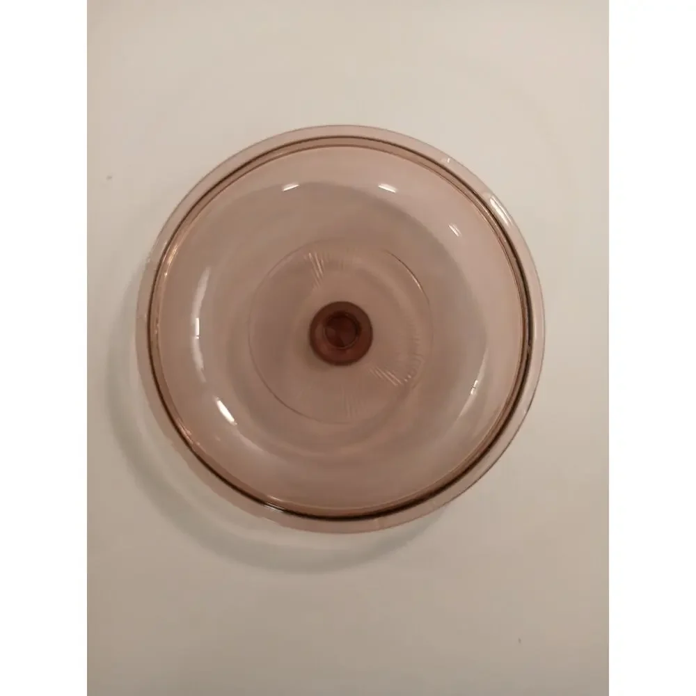 Pyrex Visionware 5 V 1.5 C Pink|Cranberry Colored Replacement Lid
